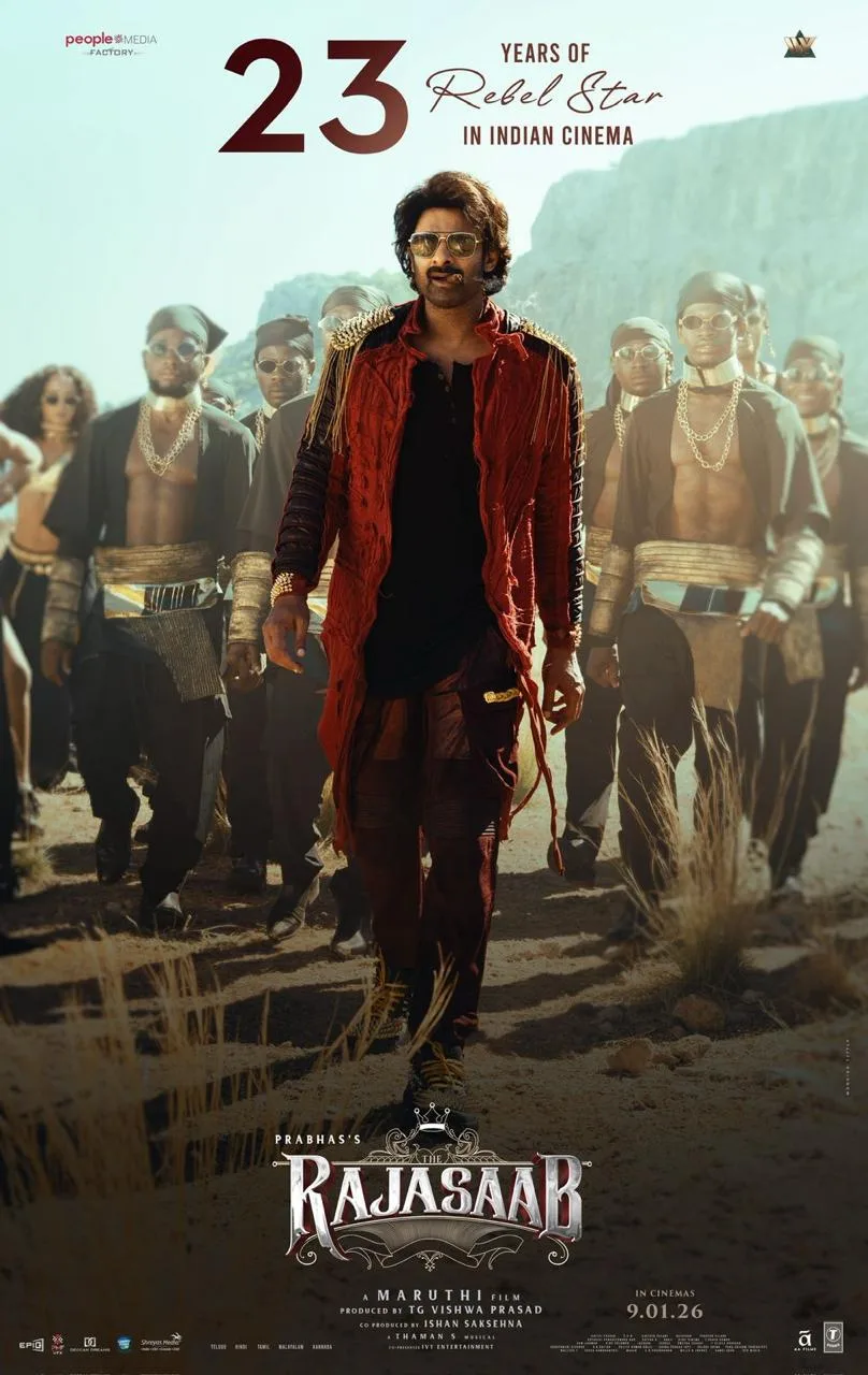 23 Years of 'Rebel Star' Prabhas: Special Poster Released from "Raja Saab"